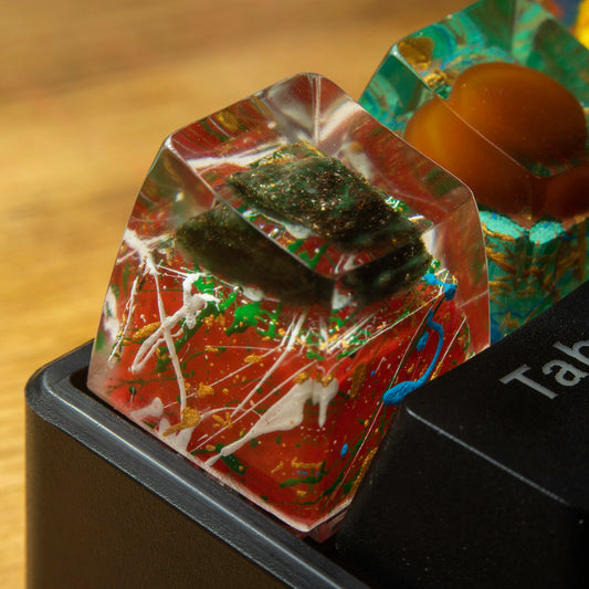 Капачка за клавиш/keycap, 'Green Story' с фуксит