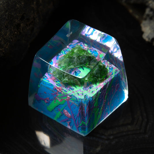 Капачка за клавиш/keycap, 'Ocean Bloom' с хром диопсид