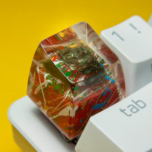 Капачка за клавиш/keycap, 'Green Story' с фуксит