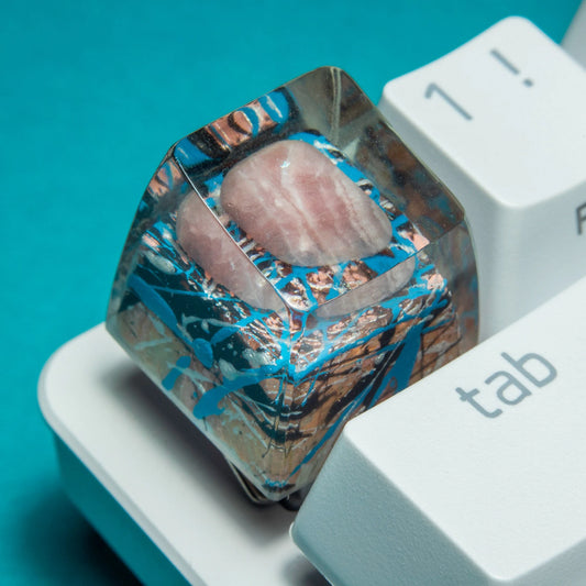 Капачка за клавиш/keycap, 'Damascene' с родохрозит (Copy)