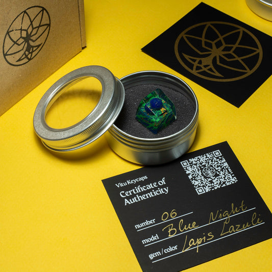 Капачка за клавиш/keycap, Blue Night с лазурит (Copy)