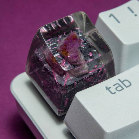 Капачка за клавиш/keycap, 'Pink Valley' с рубин